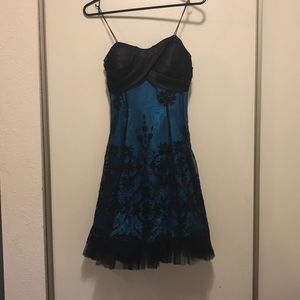 Black And Blue Dress by Blondie Nites